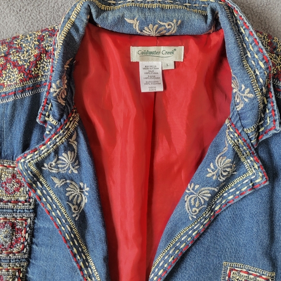 coldwater creek vintage embroidered jacket - Picture 2 of 11